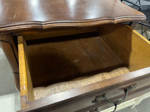 French Provincial Style Side Table with Drawer