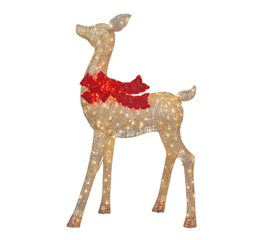 Lighted LED Deer Family with Red Bow, Set of 3 – Habitat for Humanity ...