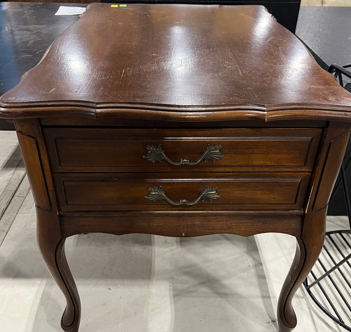 French Provincial Style Side Table with Drawer