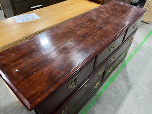 Glossy Brown Long Dresser