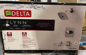 DELTA Flynn Monitor 14 Series Single Handle Tub and Shower with Valve in Chrome