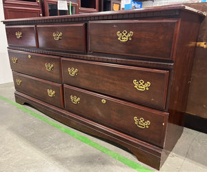 Glossy Brown Long Dresser