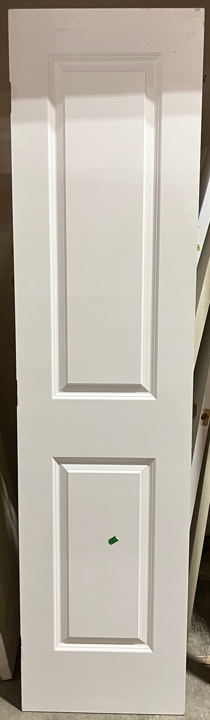 Slim 2-Panel White Door