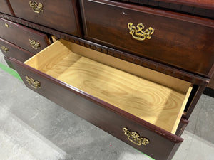 Glossy Brown Long Dresser