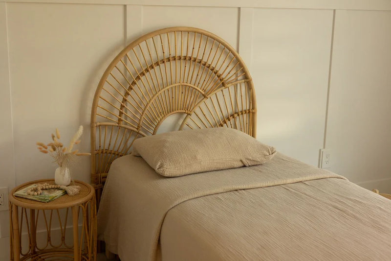 SUNSET Rattan Twin Headboard