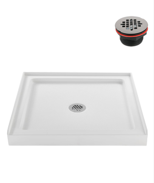 Streamline square Shower Base- centre drain