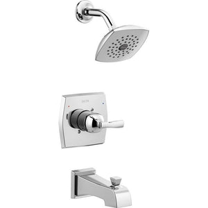 DELTA Flynn Monitor 14 Series Single Handle Tub and Shower with Valve in Chrome