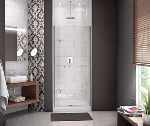 Reveal 71” Pivot Shower Door for Alcove Installation with Clear glass in Chrome