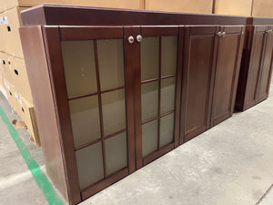 Brown Kitchen with Raised Panels & Composite Sink