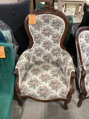 Antique Victorian Style Floral chair