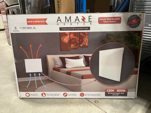 Amaze Heater 600 Watt Ceramic Electric Wall Mounted Room Heater White