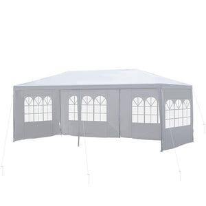 9.4-ft Heavy-Duty Rectangle White Party Canopy