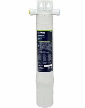 EcoPure Main Faucet Under Sink Water Filter System, White