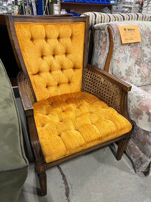 Orange Upholstered Chair