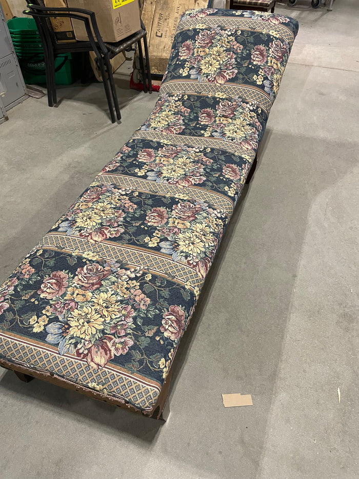 Long Floral Lounge Chair