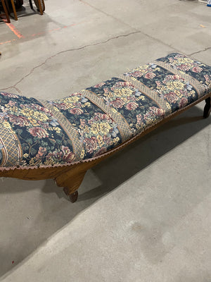 Long Floral Lounge Chair