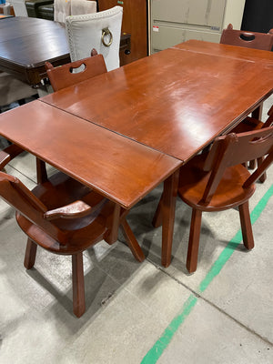 Brown Extendable Dining Table