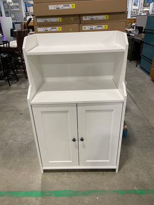 Modern White Cabinet with Shelf