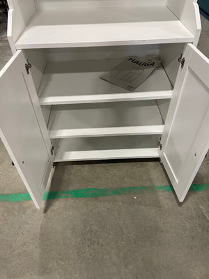 Modern White Cabinet with Shelf