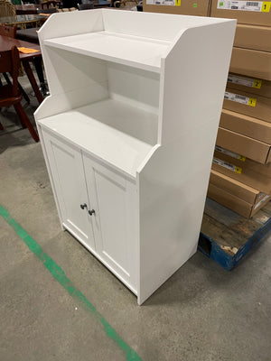 Modern White Cabinet with Shelf