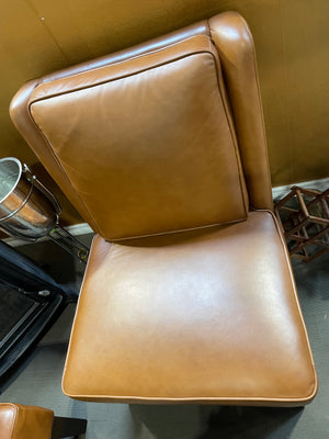 Camel Colour Genuine Leather Chair