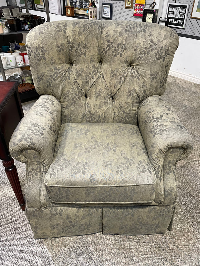 Floral Green Love-seat