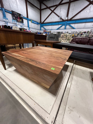 Modern Square Shaped Wood Coffee Table