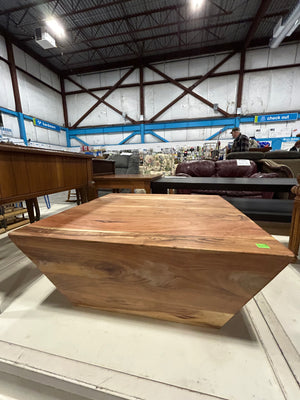 Modern Square Shaped Wood Coffee Table