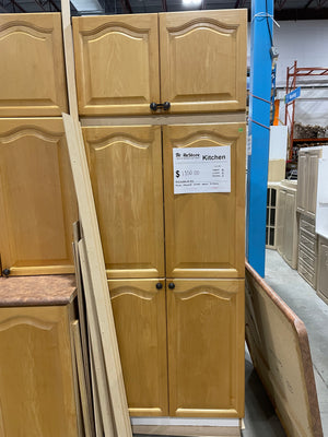 Honey Coloured Raised - Panel Kitchen