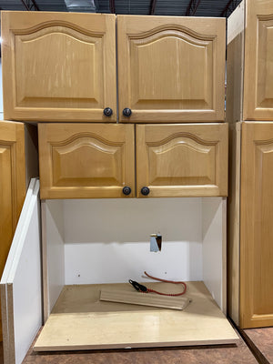 Honey Coloured Raised - Panel Kitchen