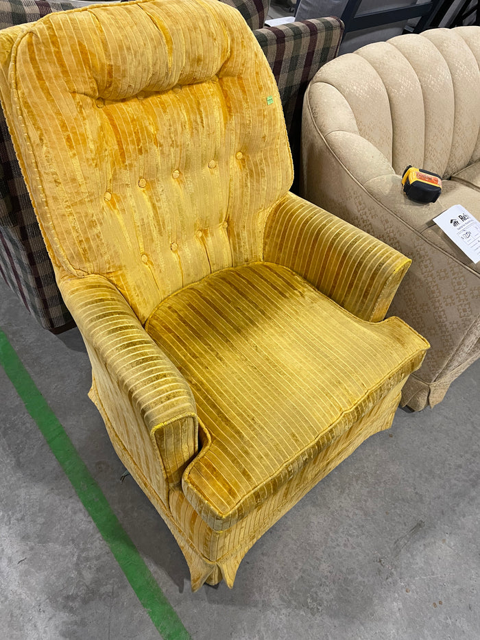 Bright Yellow Armchair