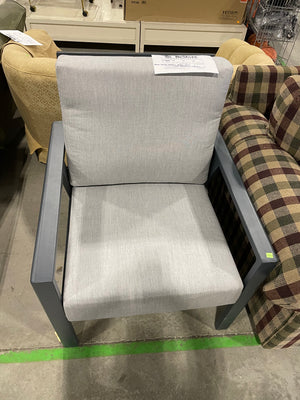 Blue/Grey Metal Patio Chair
