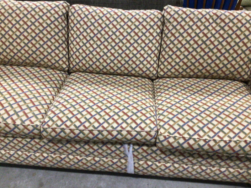 Diamond-Lattice Patterned Sofa (3 - Seater)