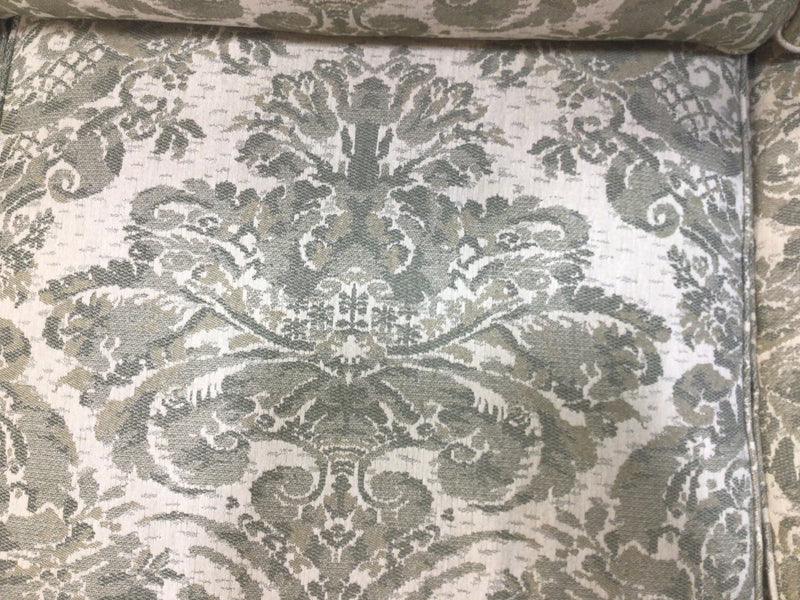 Green Floral Patterned 3-Seater Sofa
