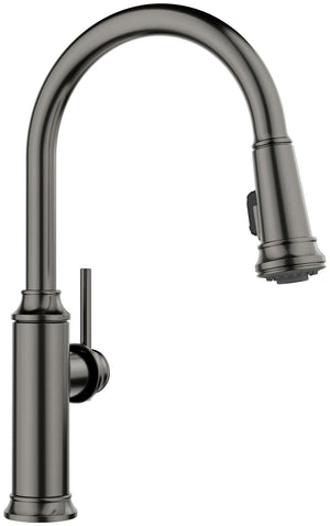 Empressa Dark Steel Satin Kitchen Faucet