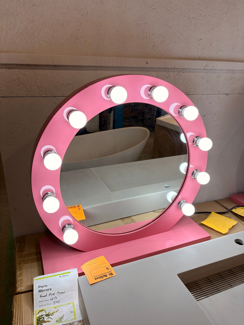 Hollywood Round Mirror