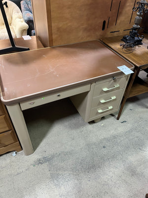 Vintage Metal Tanker Desk