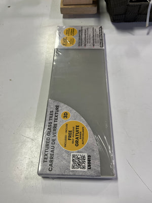 Soft Grayish Glass Tile (3-Pack)