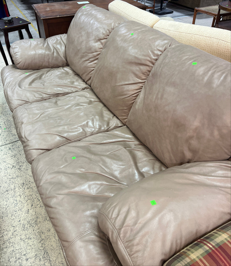 Classic Beige Three-Seater Sofa