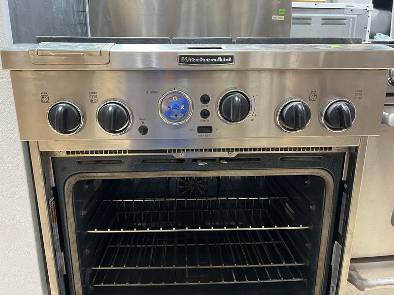 KitchenAid Dual Fuel Slide-In Convection Range – Model YKDRP707RS00