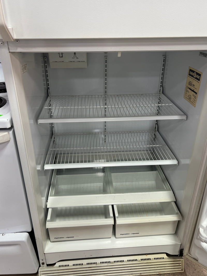 GE Top-Freezer Refrigerator – White (Model LW18JYVLW-1)