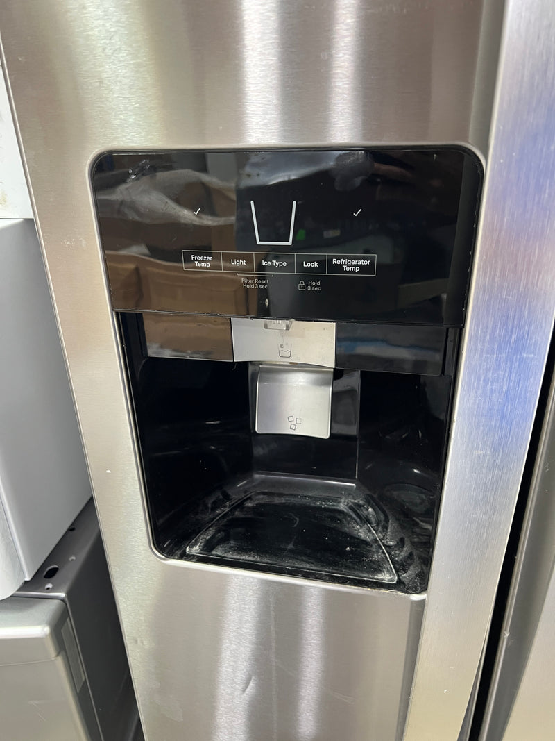 Whirlpool 21.4 Cu. Ft. Side-by-Side Refrigerator with Ice & Water Dispenser – Stainless Steel (WRS321SDHZ01)