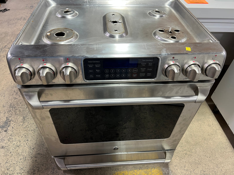 GE Café Series 30" Dual-Fuel Slide-In Convection Range – Stainless Steel