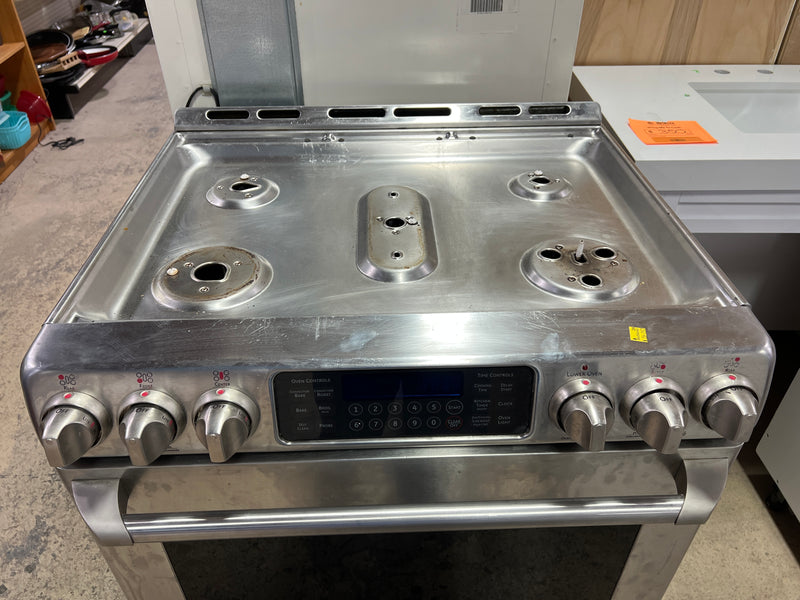 GE Café Series 30" Dual-Fuel Slide-In Convection Range – Stainless Steel