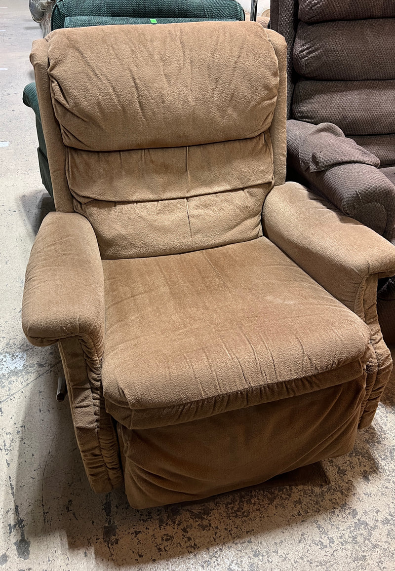 Brown Recliner Chair with High-Back Comfort