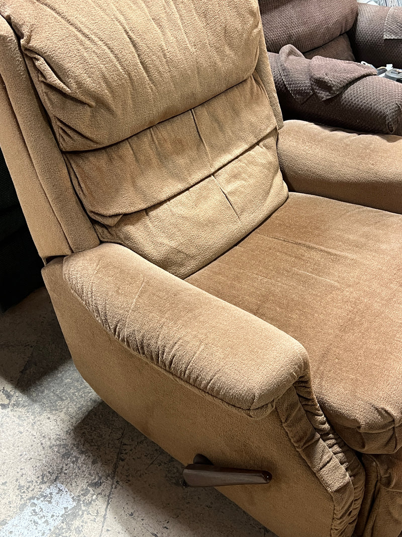 Brown Recliner Chair with High-Back Comfort