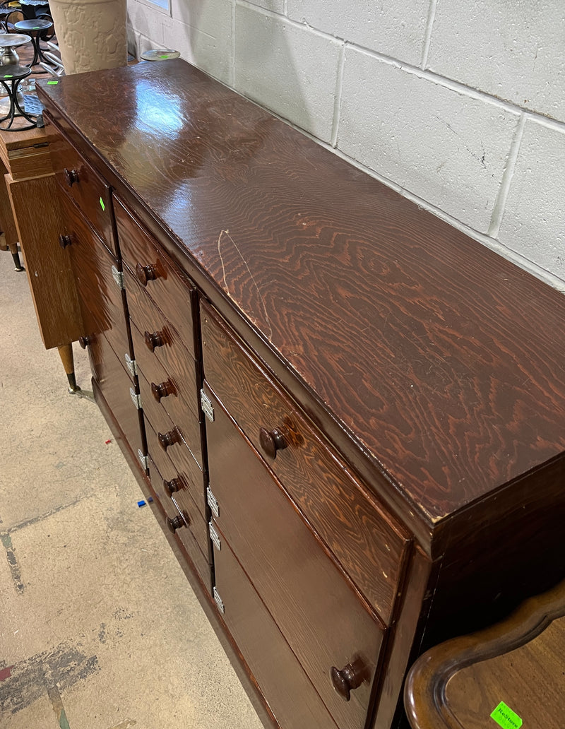Wooden Storage Cabinet with Multi-Drawer Design