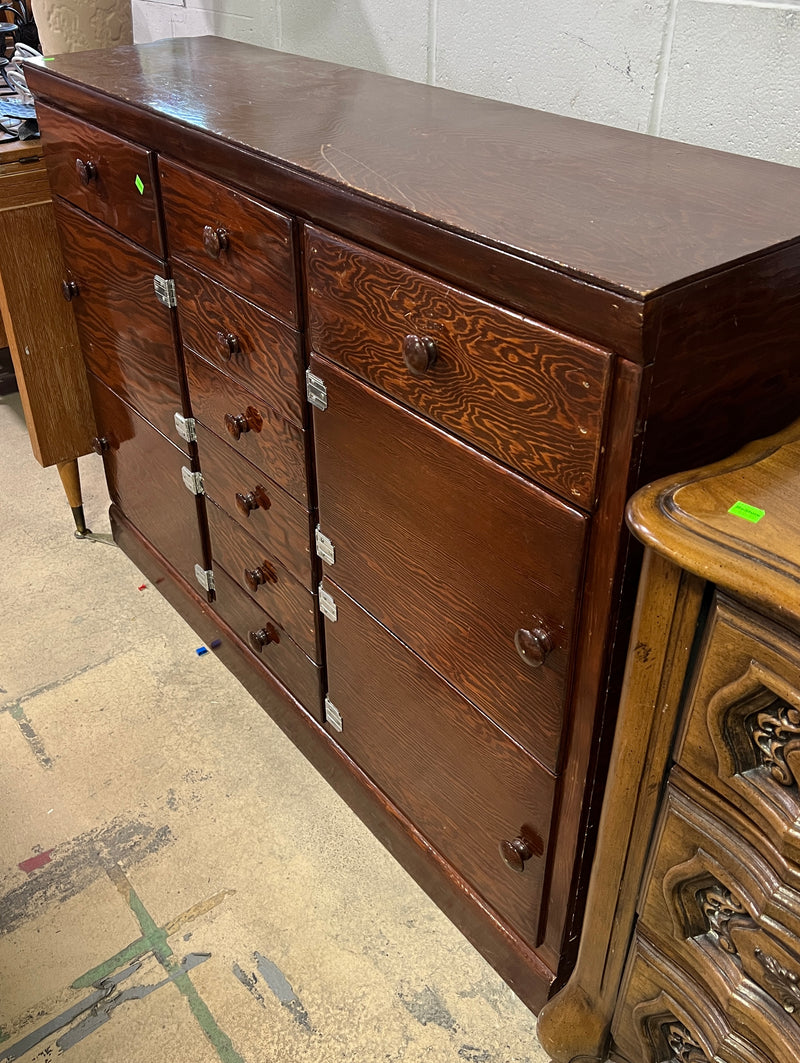 Wooden Storage Cabinet with Multi-Drawer Design
