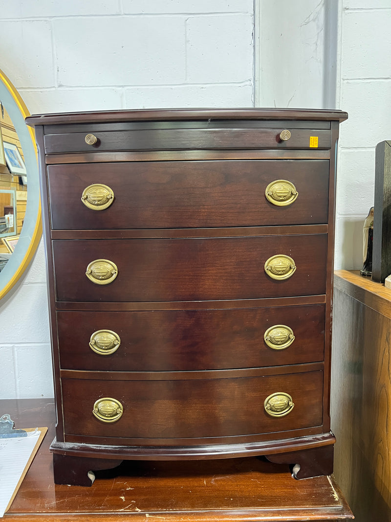Federal-Style Bowfront Mahogany Chest of Drawers