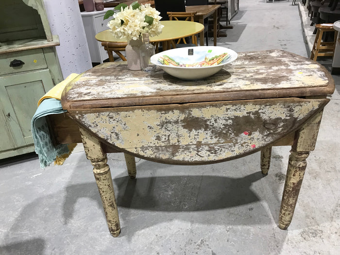 Painted Walnut Kitchen Table